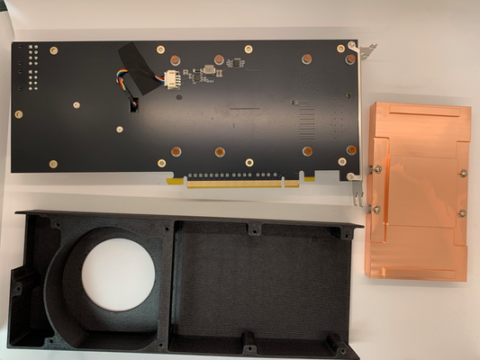 SXM2 NVLINK to PCI-E Adapter fan and heatsink for Nvidia Tesla V100 P100 GPU