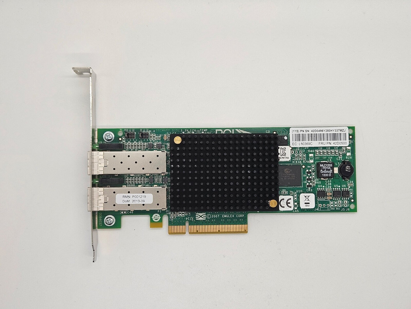 IBM 42D0500 Emulex LPE12002 Dual Port 8Gbps Host Bus Adapter High Profile