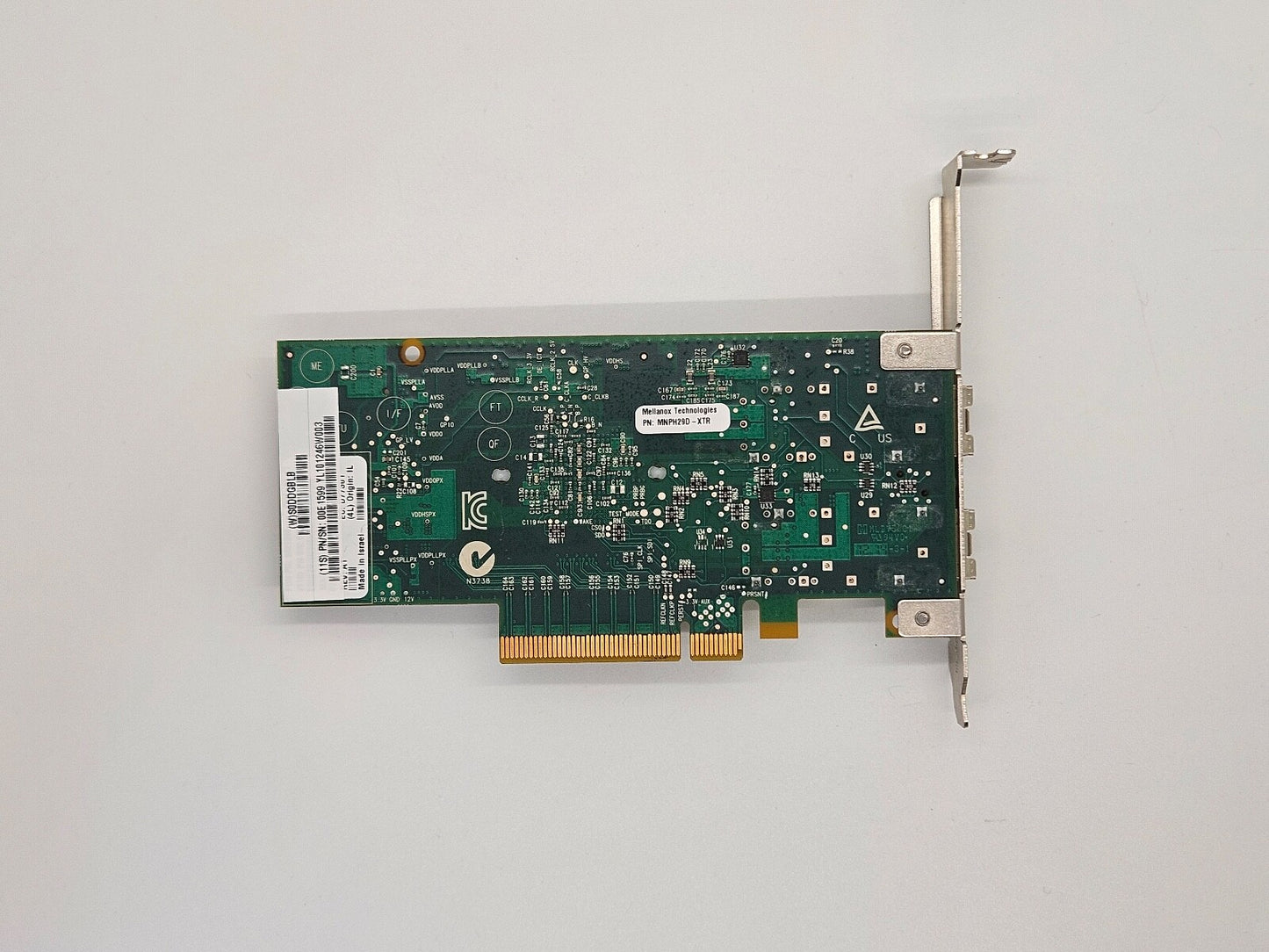 IBM 00E1599 Mellanox MNPH29D-XTR PCIe x8 2-Port 10GbE RoCE SR SFP+ Adapter FH