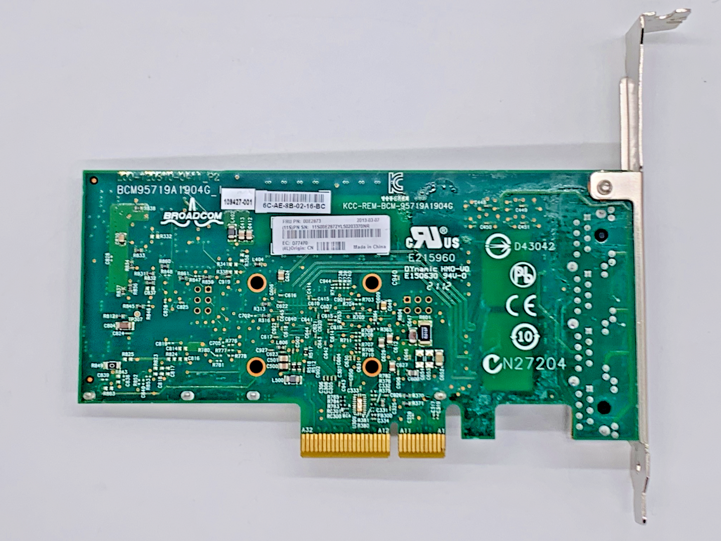 IBM 00E2873 00E2872 1GB Quad Port PCIe2 (x4) Ethernet-TX Network Adapter