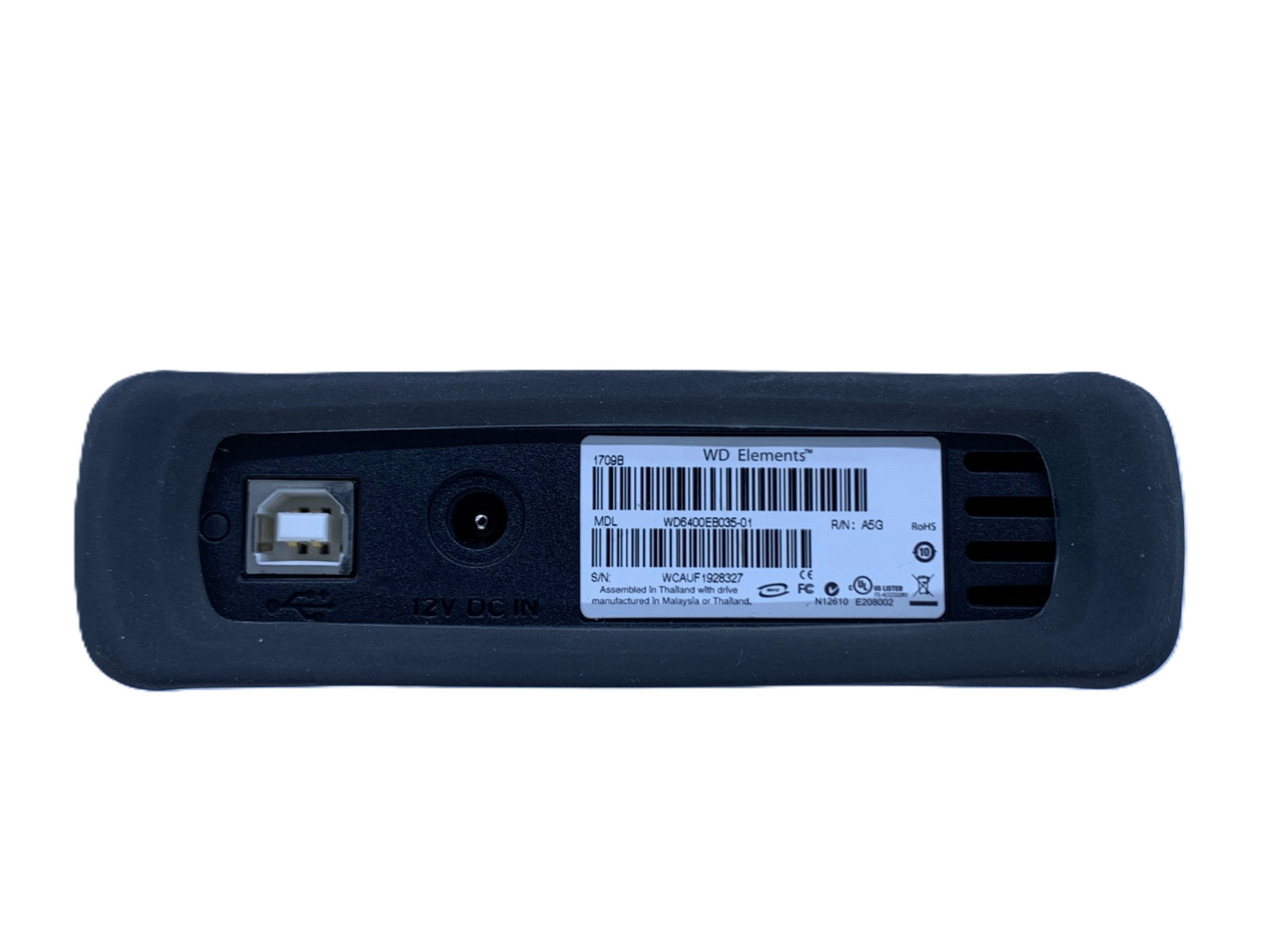 WD WD6400EB035-01 WDE1UBK6400S Elements External Hard Drive 640GB USB 2.0