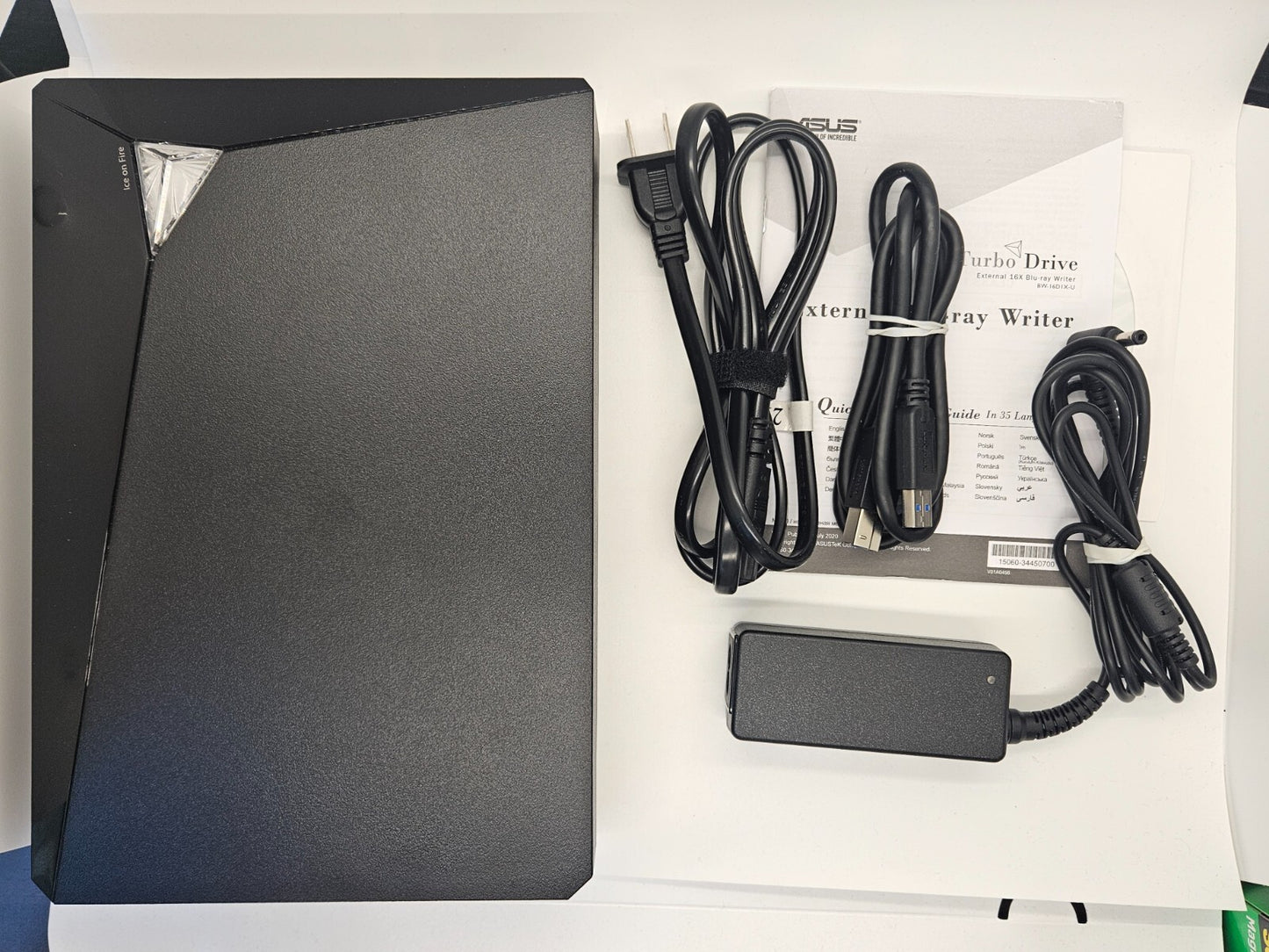 ASUS BW-16D1X-U USB 3.0 External 16X Blu-Ray Re-writer MacOS Compatible