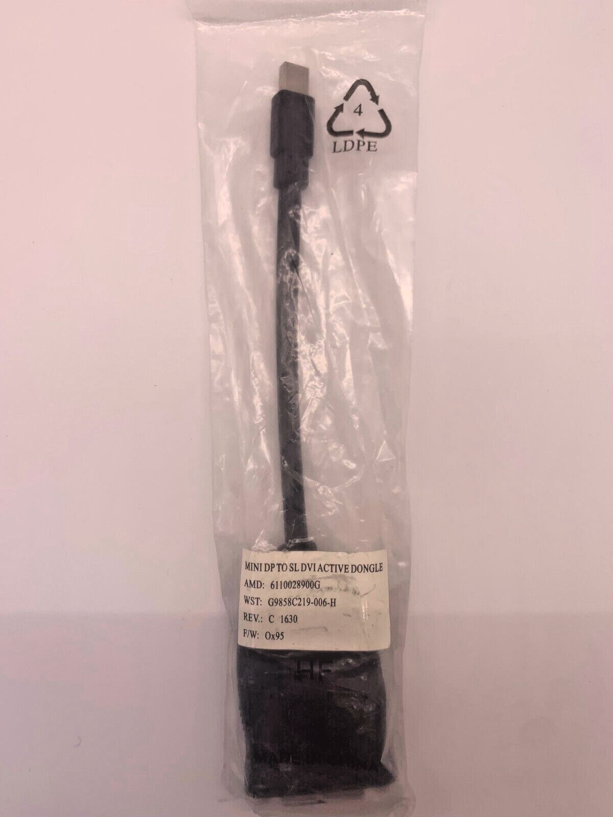 AMD 199-999440 Mini displayport (M) to DVI-I (F) single link active adapter