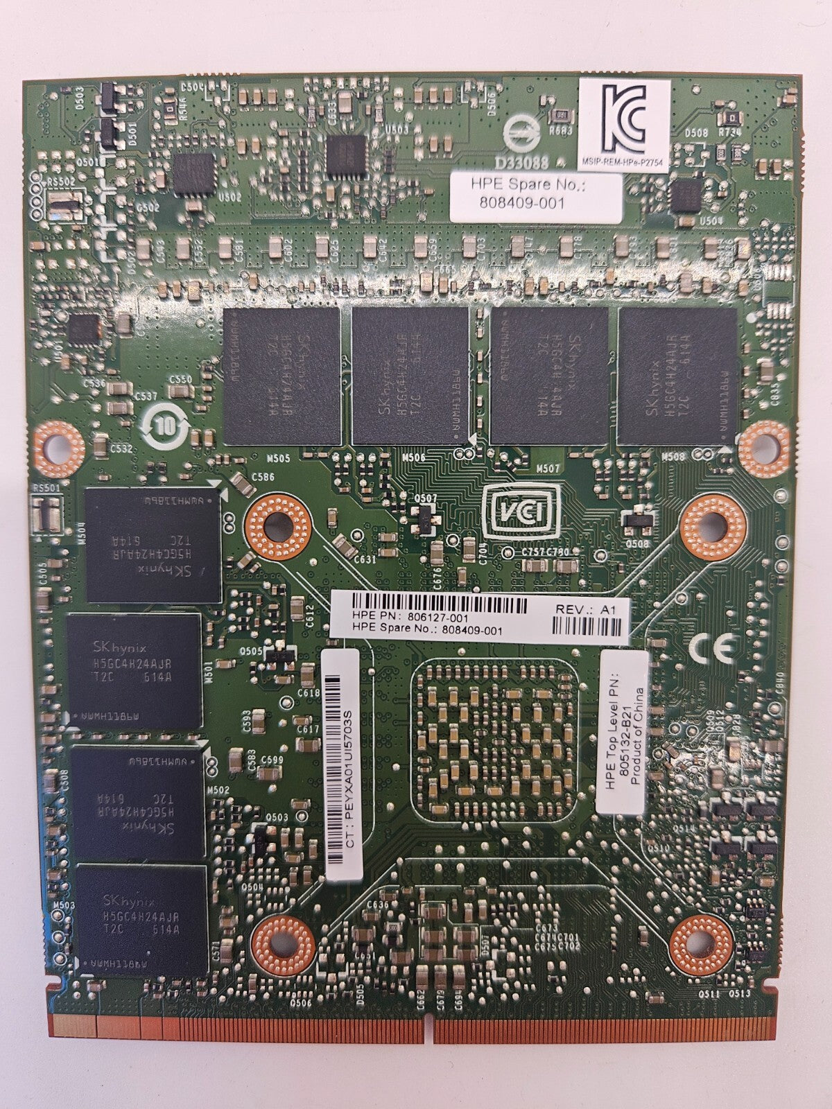 HP 805132-B21 806127-001 808409-001 NVidia Tesla M6 8GB MXM3 PCIE GPU Video Card