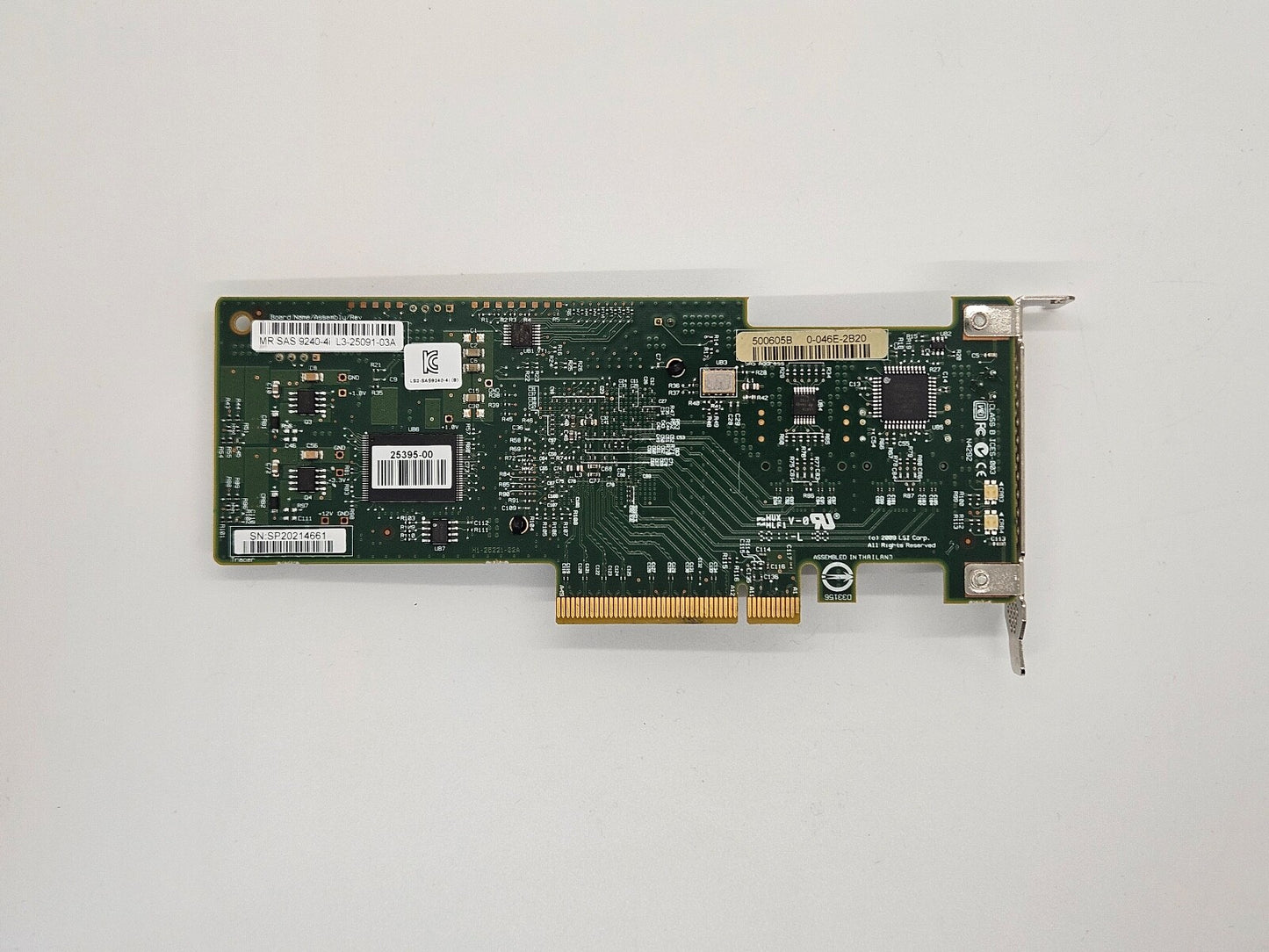 LSI LSI00199 9240-4i 4-Internal Port 6 Gb/s SAS Controller Card Low profile