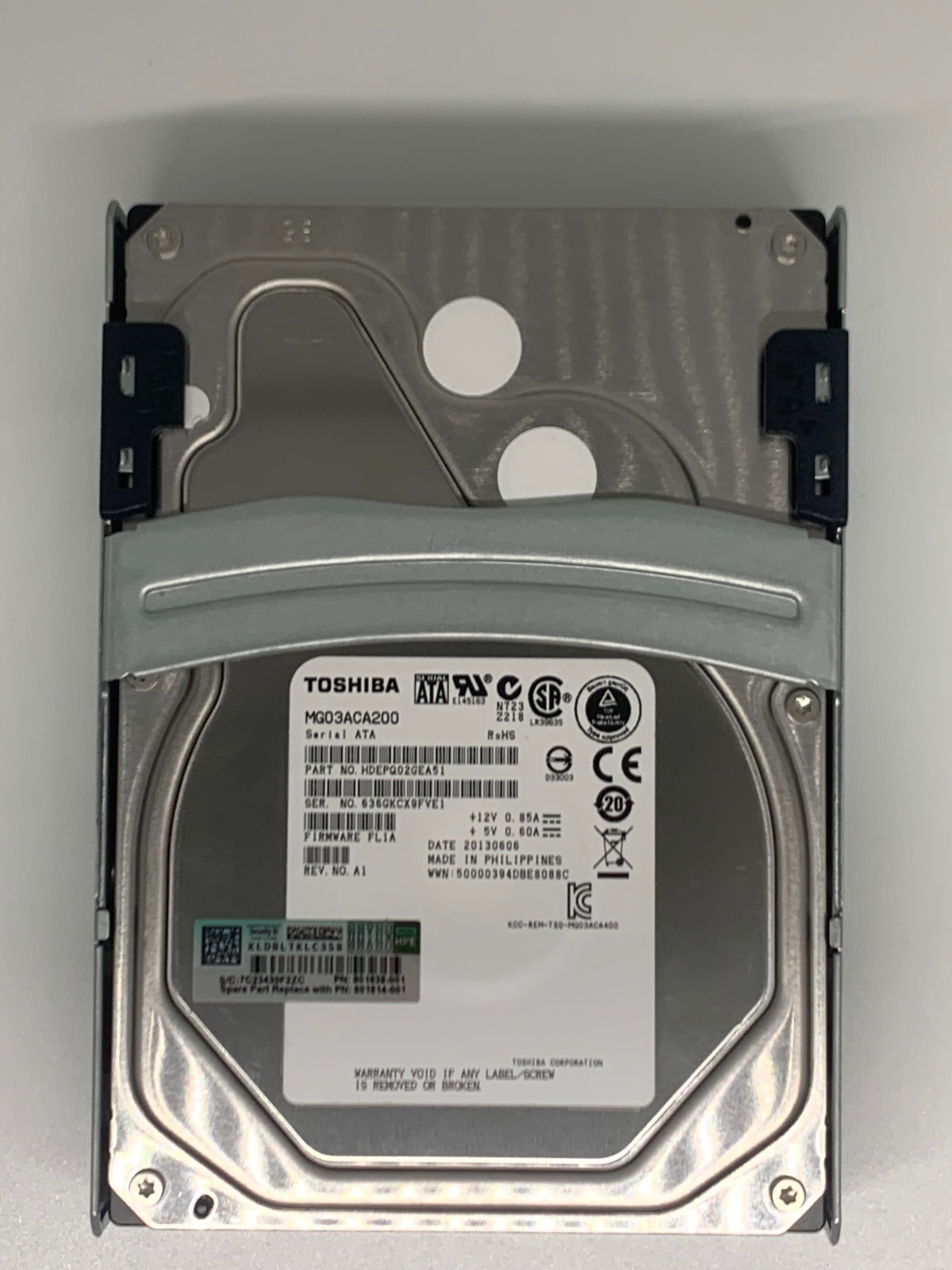 HP 801884-B21 801814-001 2TB 7200RPM SATA 6Gb/s 64MB Cache 3.5-Inch Hard Drive