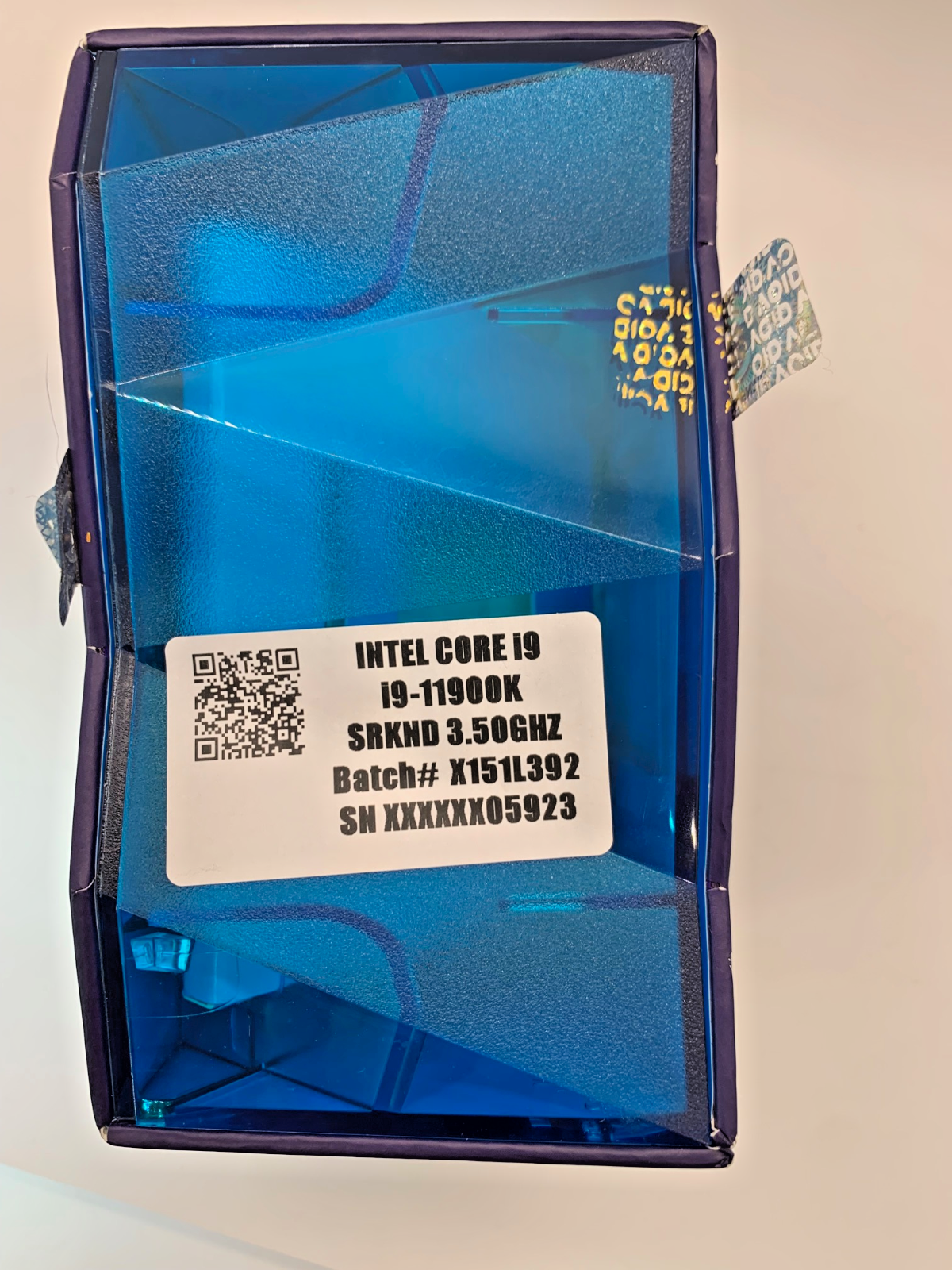 Intel Core i9-11900K 3.5 GHz BOX PACKAGING ONLY EMPTY CPU BOX NO PROCESSOR