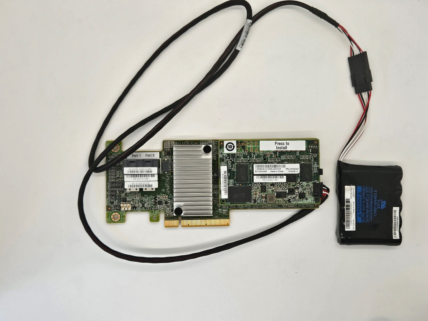 46C9111 ServeRAID M5210 SAS SATA Controller with cache and battery