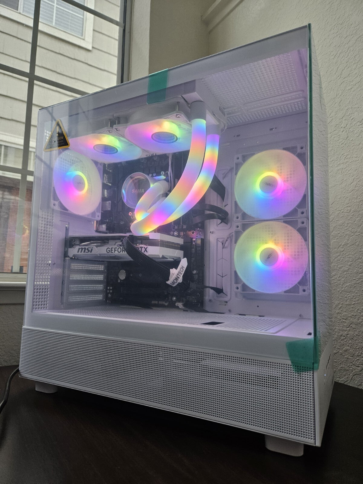 Gaming PC Geforce RTX 4060 Core I9-11900KF 32GB 2TB 600W white liquid B560 WIFI