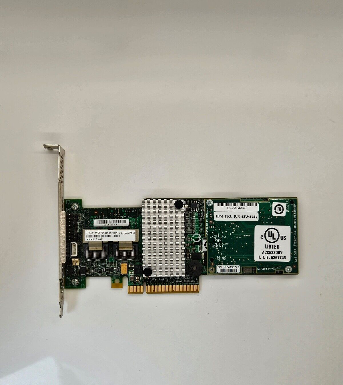 Lenovo 46M0851 Broadcom 9260-8I SAS/SATA M5015 Controller FH w/cache