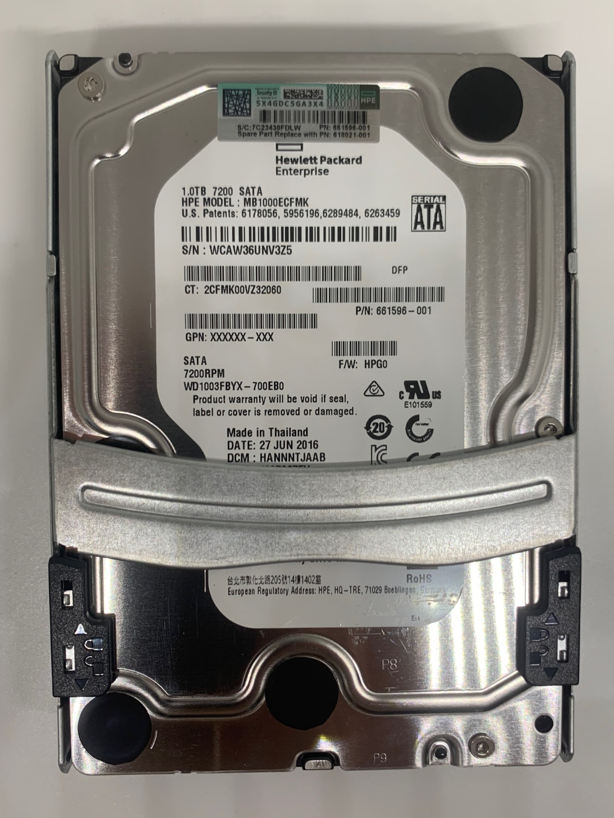 HP 618021-001 616596-001 1TB 7200RPM SATA 3Gb/s 32MB Cache 3.5-Inch hard drive