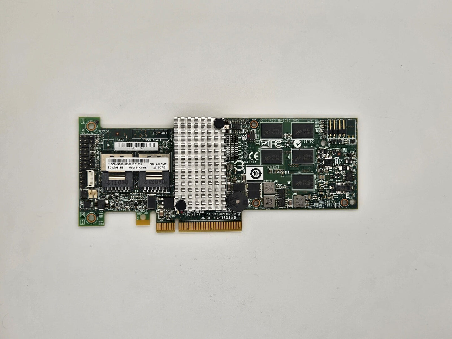 IBM 46C8927 90Y4266 ServeRAID M5015 SAS/SATA RAID Controller no bracket