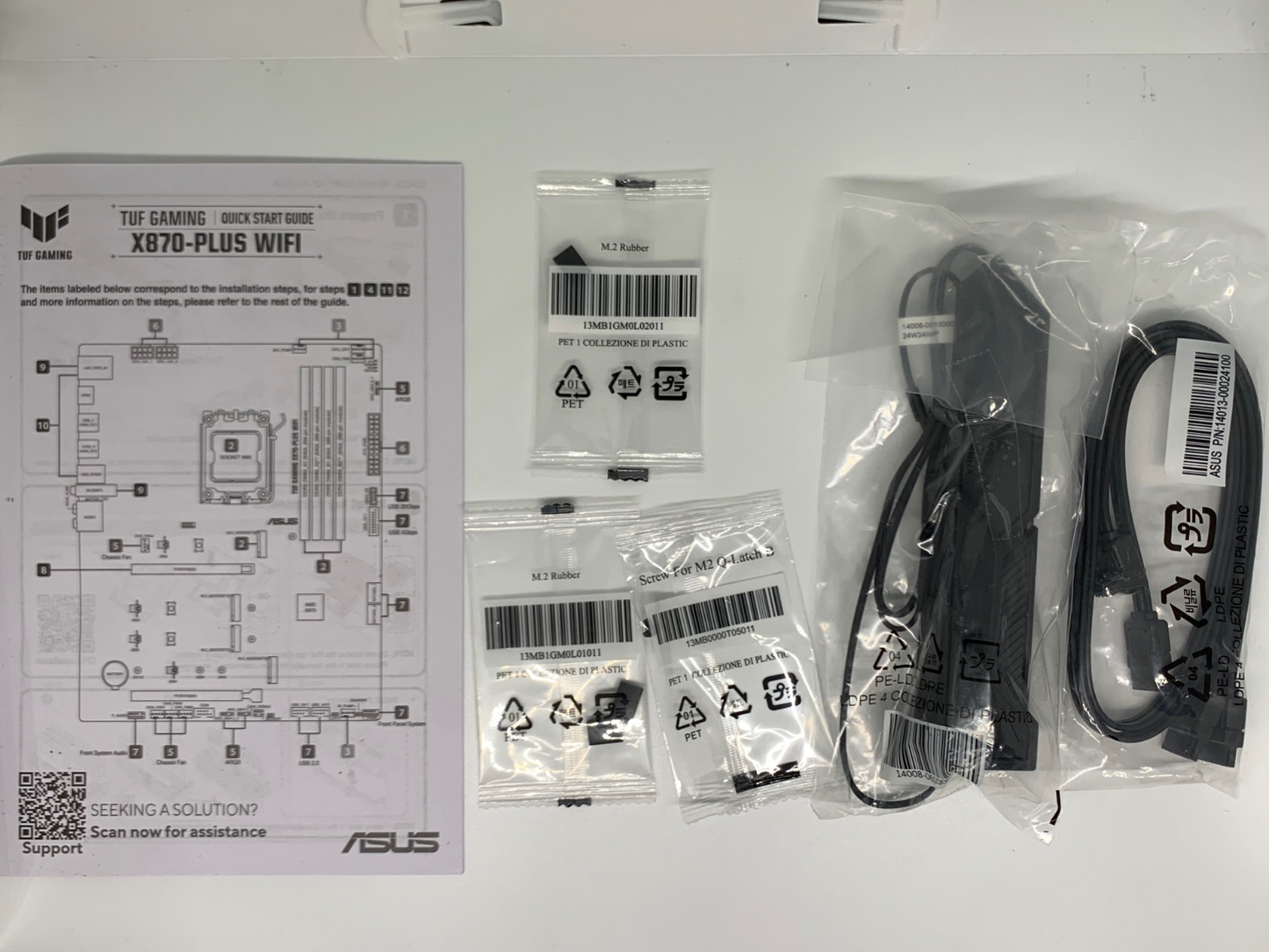 ASUS TUF Gaming X870-PLUS WiFi AMD AM5 X870 DDR5 PCIE 5.0 ATX gaming Motherboard