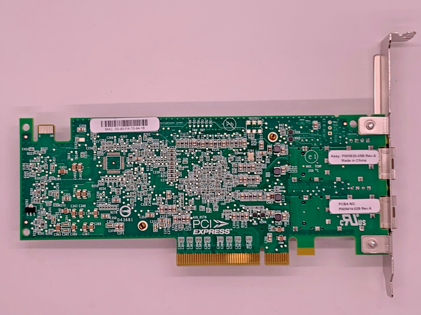 IBM 74Y3459 Emulex OCE11102 10Gb 2Port PCIe Ethernet TwinAx SFP+ Network adapter