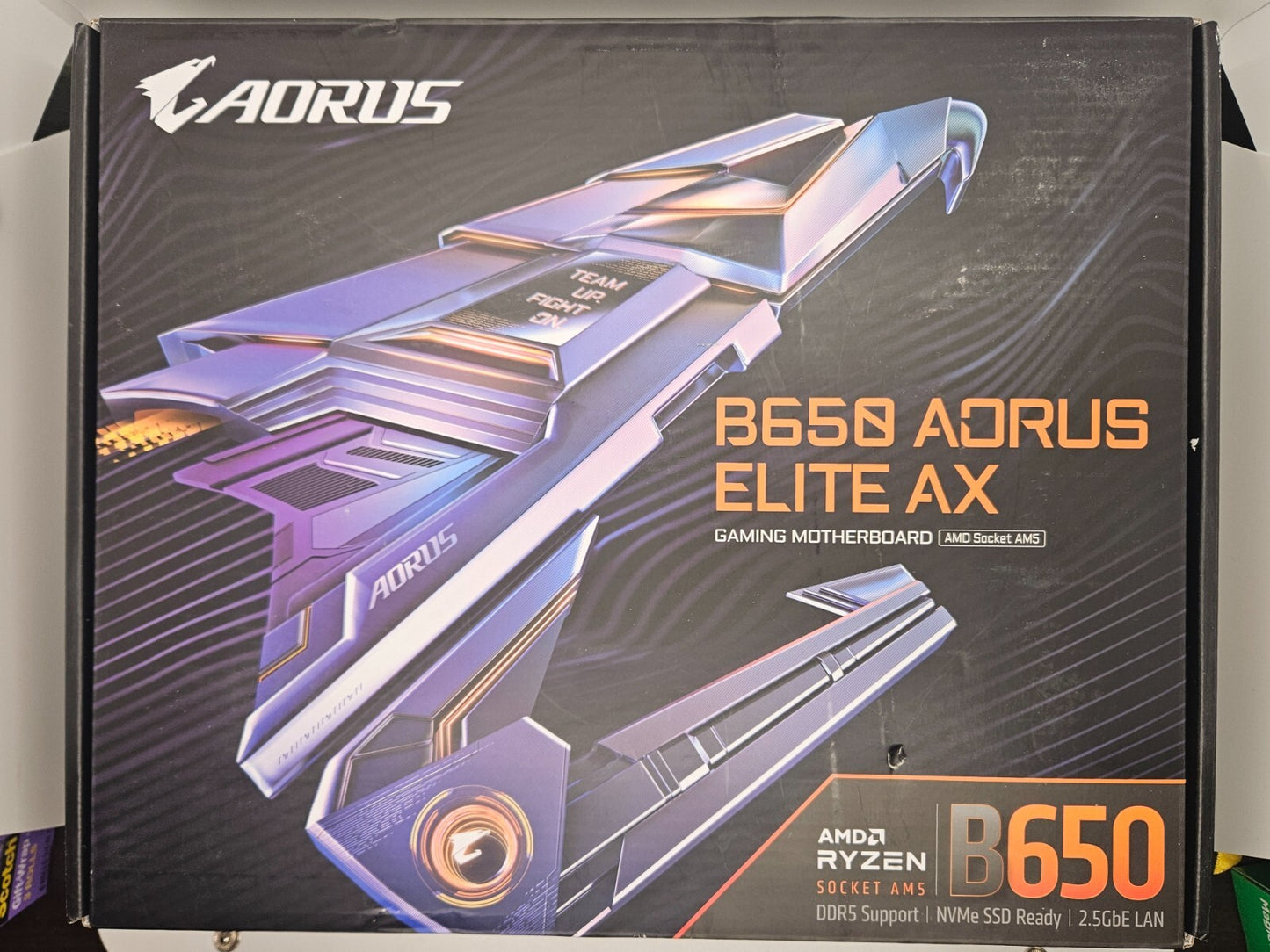 GIGABYTE B650 AORUS Elite AX AMD AM5 DDR5 ATX Motherboard DAMAGED