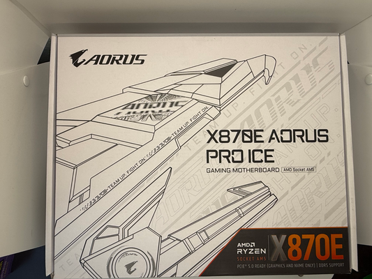 GIGABYTE X870E AORUS PRO ICE AMD AM5 LGA 1718 Motherboard ATX DDR5