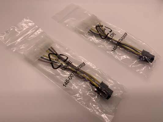 LOT OF 2X PNY 91004549-T Power Adapter Cable 2x Molex 12v to PCIE 6-Pin