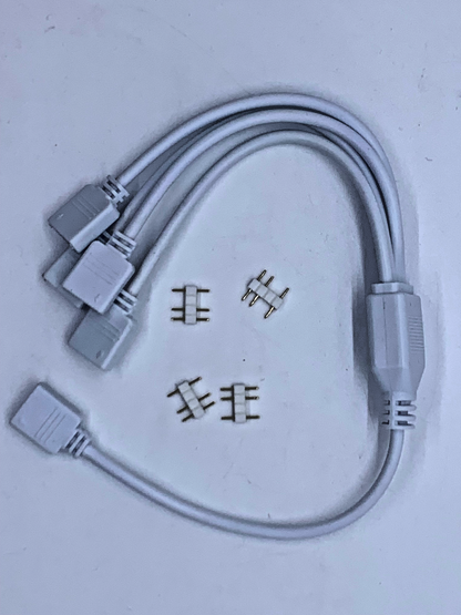 Addressable RGB ARGB Splitter 3-pin 1 to 4 Cable white 30cm