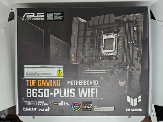 ASUS TUF GAMING B650-PLUS WIFI AMD B650 AM5 DDR5 PCIE 5.0 motherboard DAMAGED
