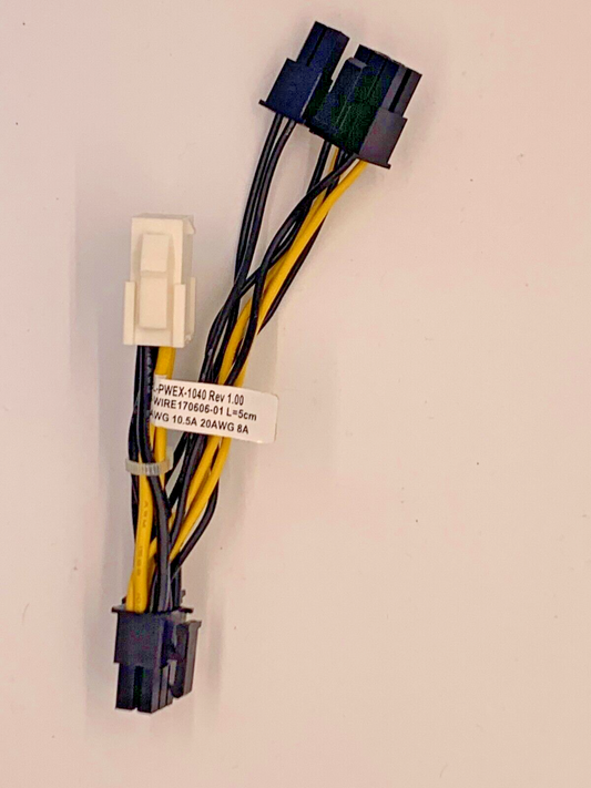 Supermicro CBL-PWEX-1040 CPU 8-pin to two 6+2 Pin PCIE 5cm GPU Power Cable