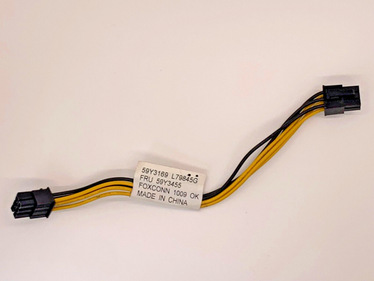 IBM 59Y3455 59Y3169 PCIE 6-Pin (M) to PCIE 6-Pin (M) 7 inch Power Adapter Cable