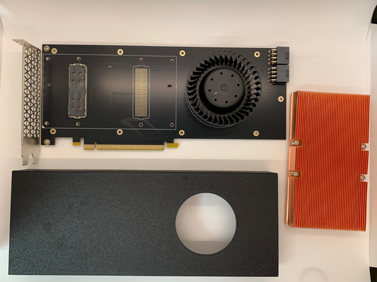 SXM2 NVLINK to PCI-E Adapter fan and heatsink for Nvidia Tesla V100 P100 GPU