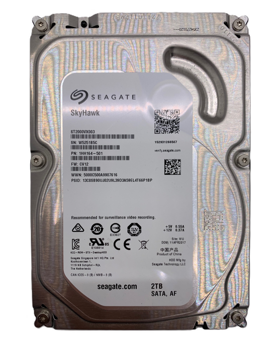 Seagate ST2000VX003 Surveillance HDD 2TB 64MB Cache SATA 6.0Gb/s 3.5" Hard Drive