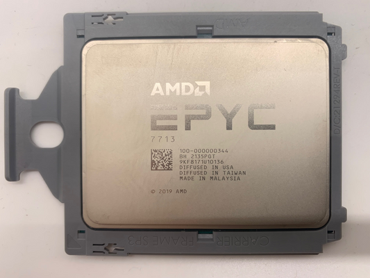 AMD 100-000000344 EPYC 7713 2.0GHz 64-Core Processor Server CPU defective