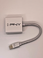 PNY MDP-DVI-SINGLE-PCK MINI DISPLAYPORT (MALE) TO DVI (F) WHITE CABLE ADAPTER
