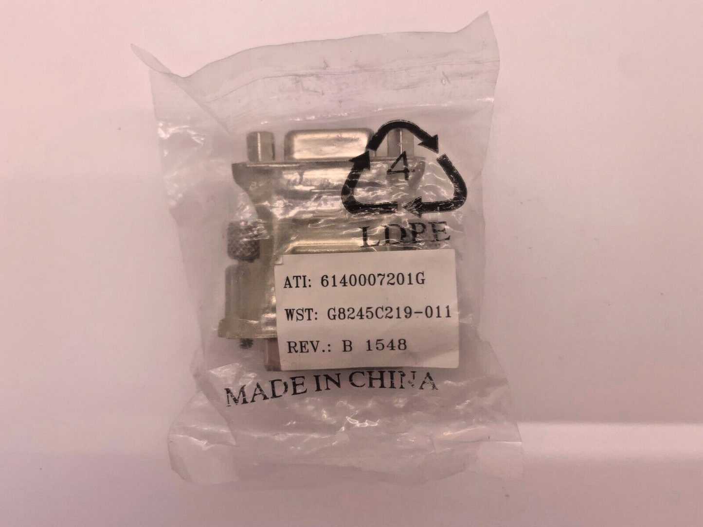 ATI/AMD 6140007201G DVI-A (MALE) TO VGA (FEMALE) ADAPTER