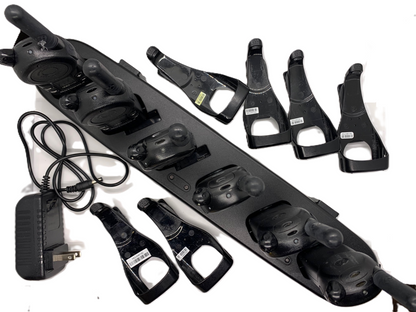 6 Pack of Motorola CLS1110 Walkie Talkie Radios with 6-Bank Charger