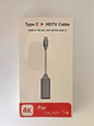 Valore VUH-05 USB-C type C male to HDMI female 20cm 8inch 4K HDTV adapter
