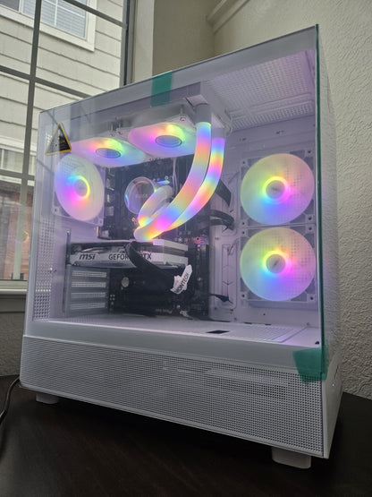 Gaming PC Geforce RTX 4060 Core I9-11900KF 32GB 2TB 600W white liquid B560 WIFI