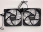 LOT OF 2 RAIDMAX RGB FAN 120MM 4-PIN MOLEX CONNECTOR 12V BLACK