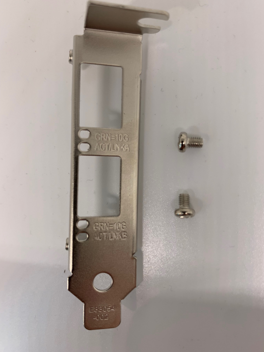 Low-profile bracket E33054-002 for Intel X520-DA2 X520-SR2 X520-LR2 X710-DA2