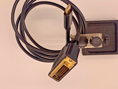 USB-C type C male to DVI-D male 1.8m 6ft 4k 30hz ultra HD cable