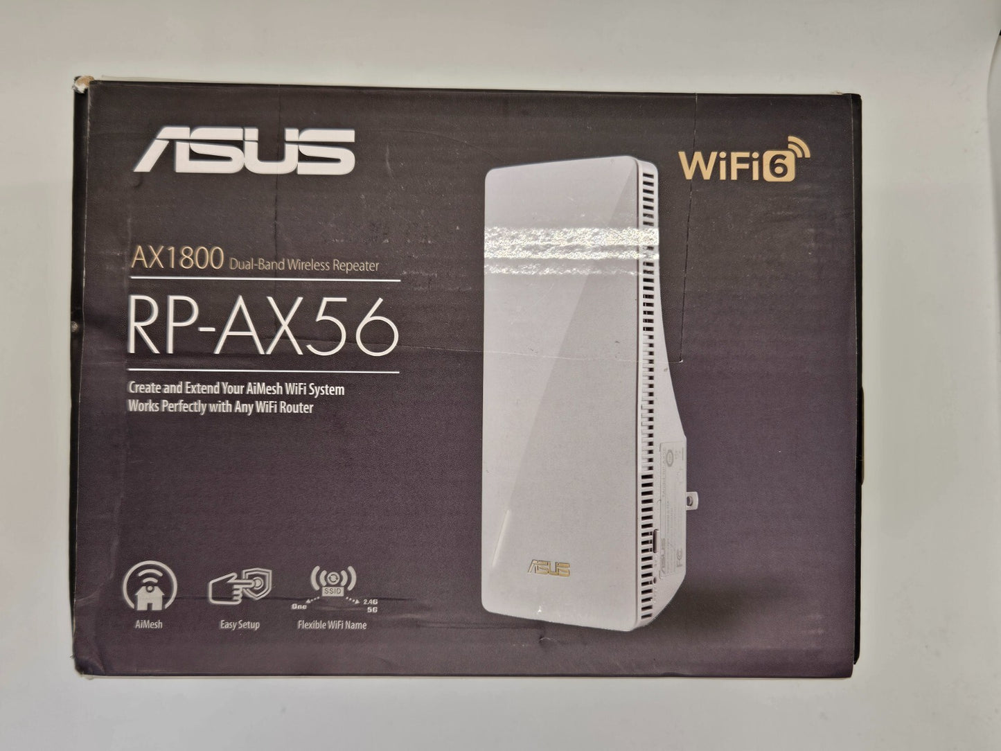 ASUS RP-AX56 AX1800 Dual Band WiFi 6 (802.11ax) Repeater & Range Extender