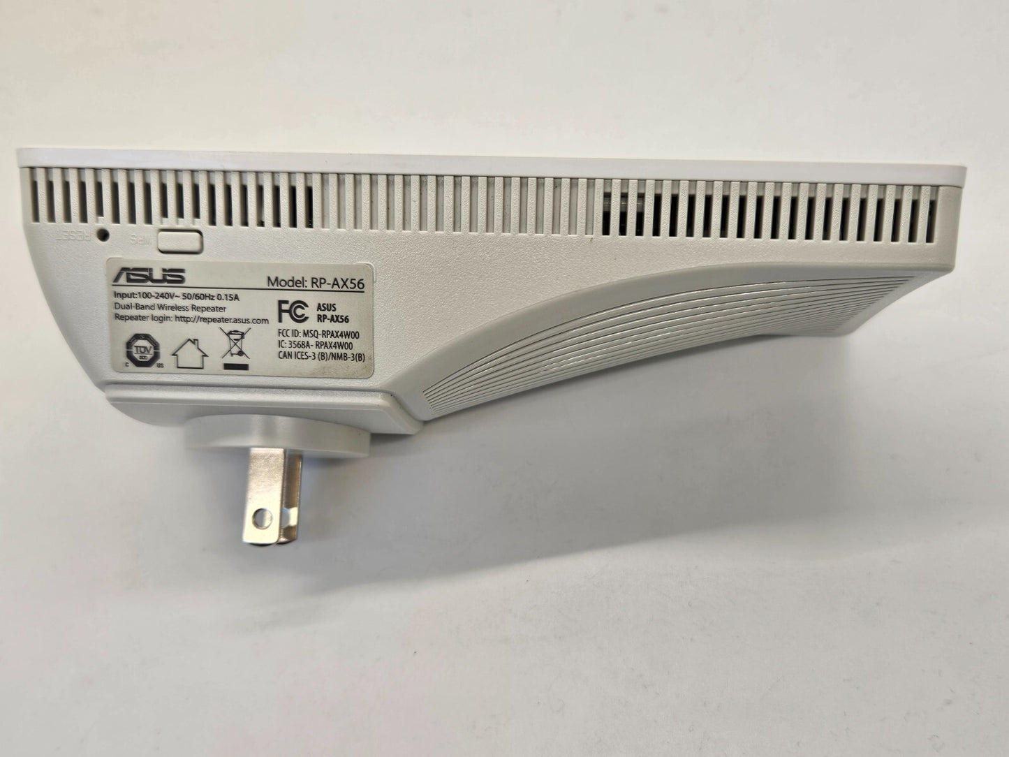 ASUS RP-AX56 AX1800 Dual Band WiFi 6 (802.11ax) Repeater & Range Extender