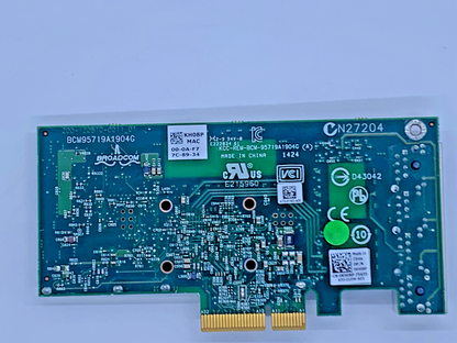 Dell KH08P 0KH08P Broadcom 5719 Quad-Port 1GB PCIe Network adapter NO BRACKET