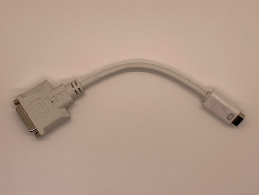 MINI DVI (MALE) TO DVI-D (FEMALE) ADAPTER CABLE 8 INCHES BEIGE