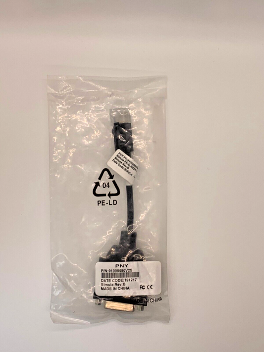 PNY 91008580V2 Latching Mini DisplayPort 1.1 to Single Link DVI PASSIVE ADAPTER