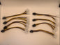 lot of x8 6-pin pcie (male) to 2x 4-pin molex (male) 6 inch power cable adapter