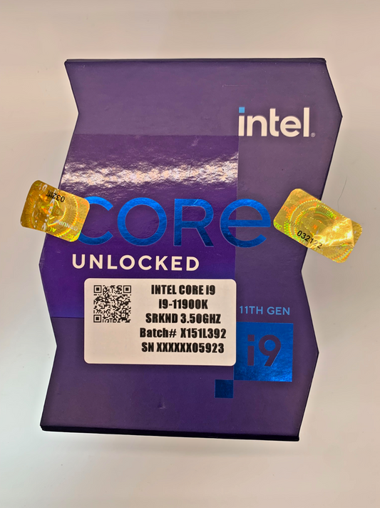 Intel Core i9-11900K 3.5 GHz BOX PACKAGING ONLY EMPTY CPU BOX NO PROCESSOR