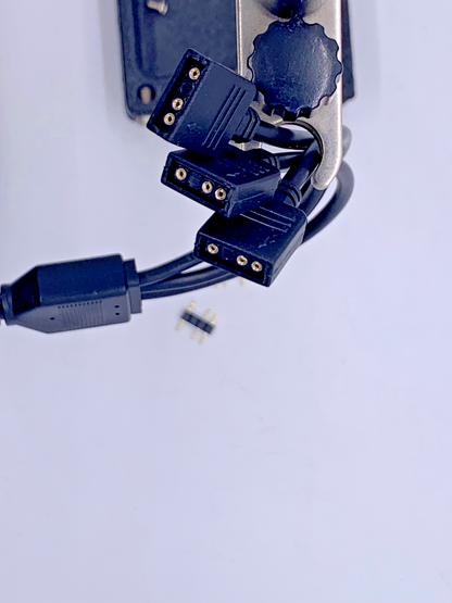 Addressable RGB ARGB 3-pin 1 to 3 Splitter Cable black 30cm