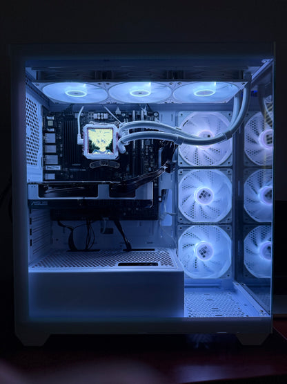 White Gaming Computer